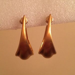 Vintage Domed Hoop Earrings Robert Lee Morris MMA